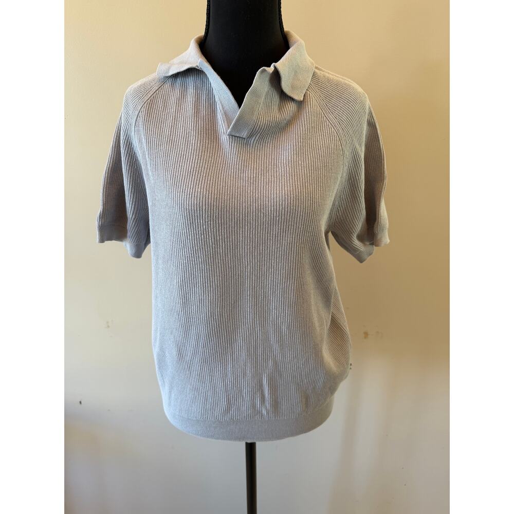 Paul Taylor Ribbed Polo Sweater